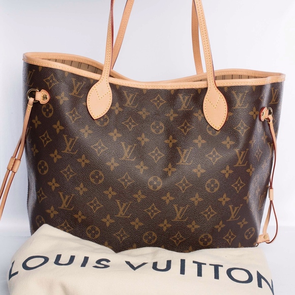 Louis Vuitton Handbags - Auth LOUIS VUITTON Monogram Neverfull MM Tote